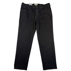 Universal Thread Women's 16 Black Mid Rise 80's Slim Button Fly Jeans Classic